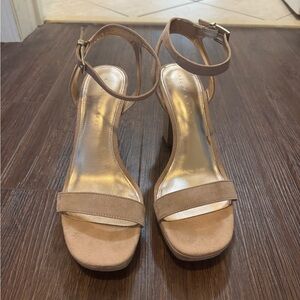 Kelly & Katie Tan Heeled Sandals